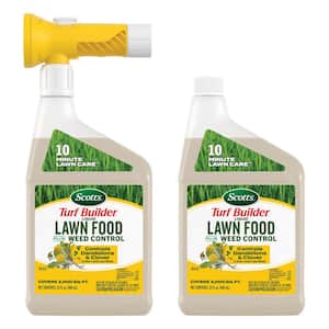 Turf Builder Liquid Lawn Food Plus Weed Control 32 fl. oz. Weed and Feed, Controls Dandelions and More as Listed, 2-Pack