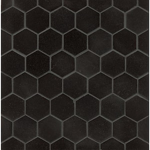 MSI Absolute Black 12 in. x 12 in. Honed Granite Floor and Wall