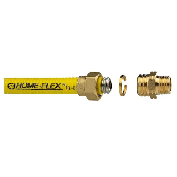 1/2 in. x 25 ft. CSST MPT/FPT Connection Kit (1) 1/2 in. MPT Male Adapter (1) 1/2 in. FPT Female Adapter (1) CSST Pipe