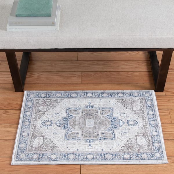 Silky Medallion Multi Doormat 2 ft. x 3 ft. Area Rug