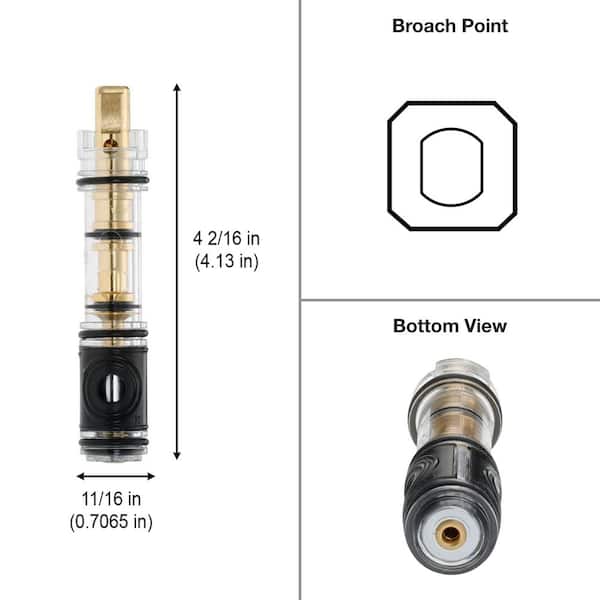 4 1/8 in. Pin Broach Replacement Cartridge for Moen Replaces 1225