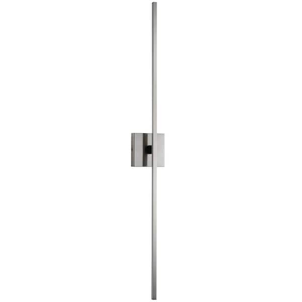 KAISITE 39 in. 1-Light Brushed Nickel LED Vanity Light Bar Bathroom Light Fixture Dimmable Sconces Wall Lighting