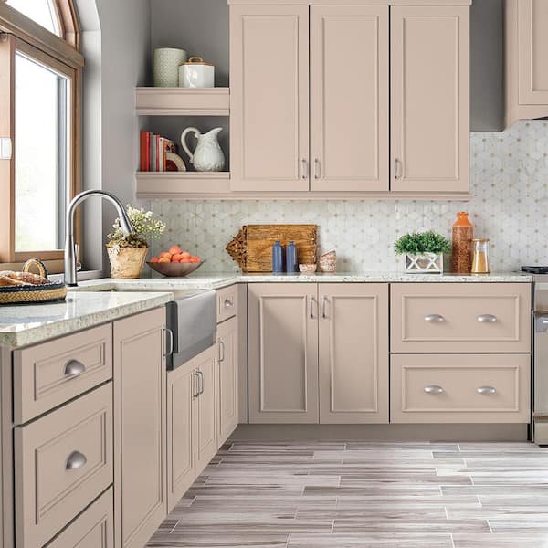 1 gal. #S200-1 Conch Shell Satin Enamel Interior/Exterior Cabinet, Door & Trim Paint