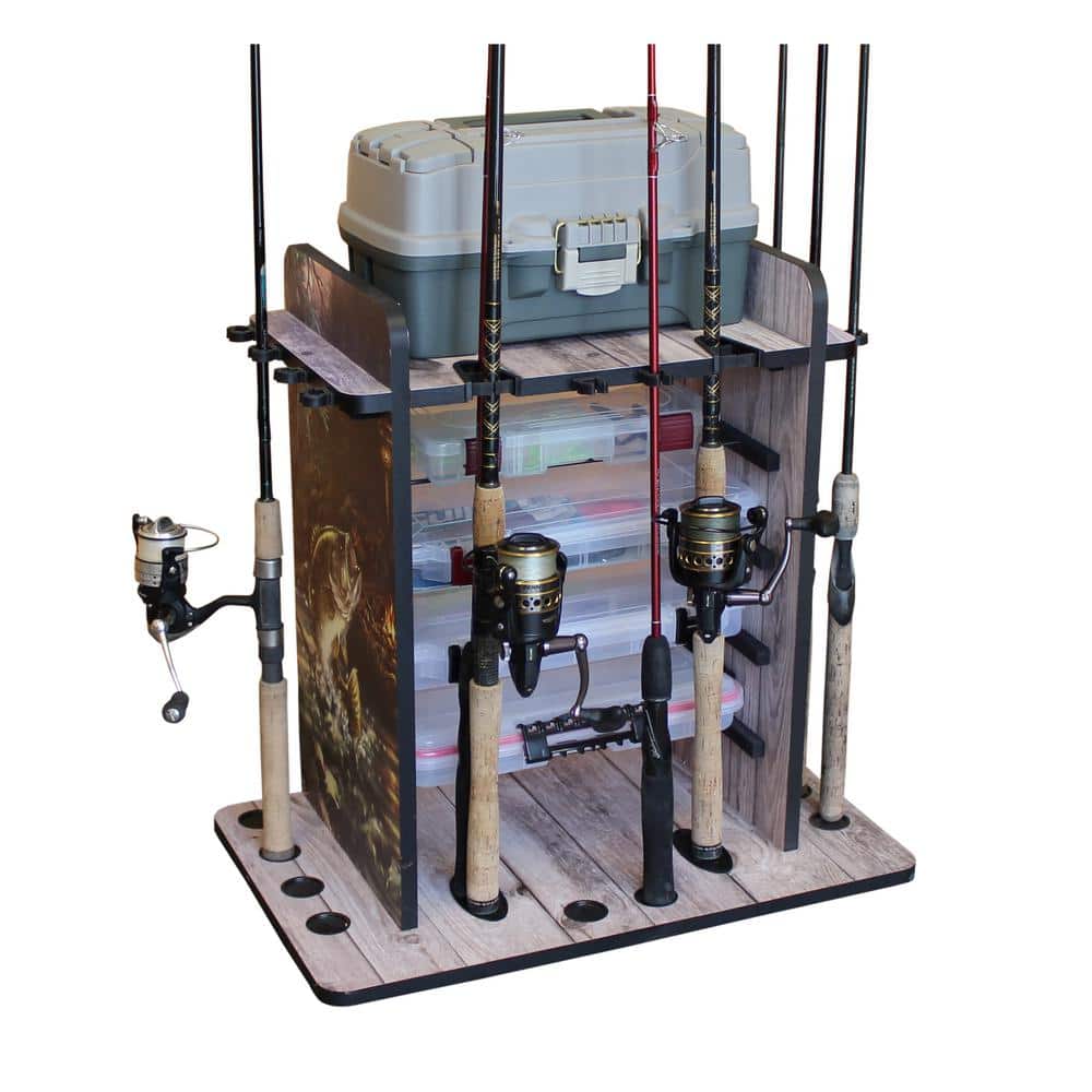 Rush Creek Creations 17-Rod Spinning Rod Storage Rack with Heavy-Duty  Adjustable Wire Shelf at Tractor Supply Co.