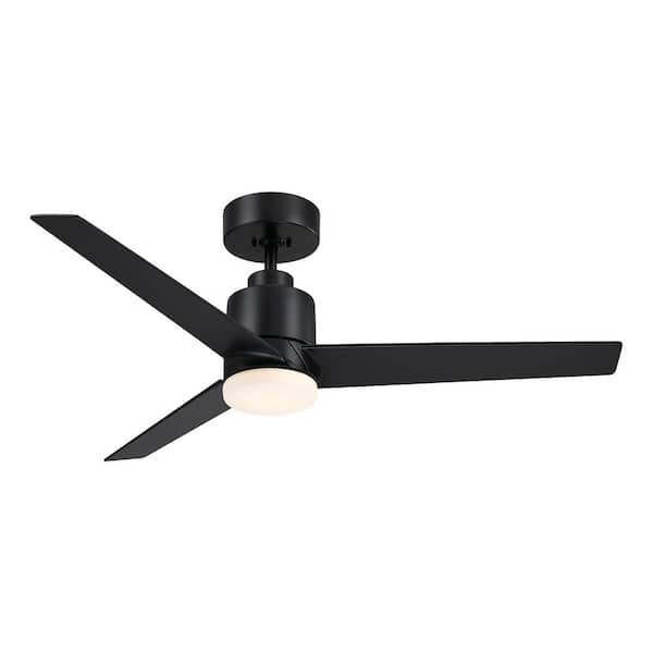 matrix decor 44 in. LED Indoor Modern Black Ceiling Fan with Remote ...