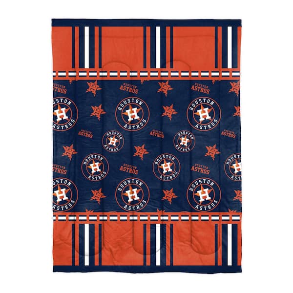 THE NORTHWEST GROUP Houston Astros Rotary 4-Piece Twin Size Multi Colored Bed In a Bag Set