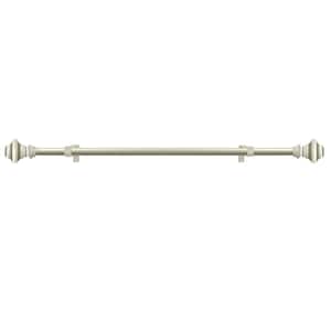 Buono II Ryder Nickel Decorative Rod and Finial 28 in. - 48 in.
