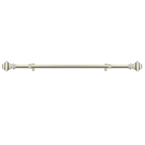 ACHIM Buono II Ryder Nickel Decorative Rod and Finial 28 in. - 48 in.