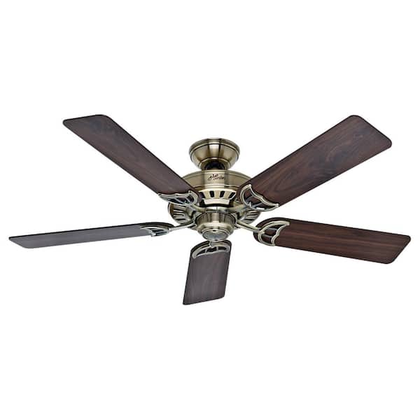 Hunter Summer Breeze 52 in. Antique Brass Ceiling Fan