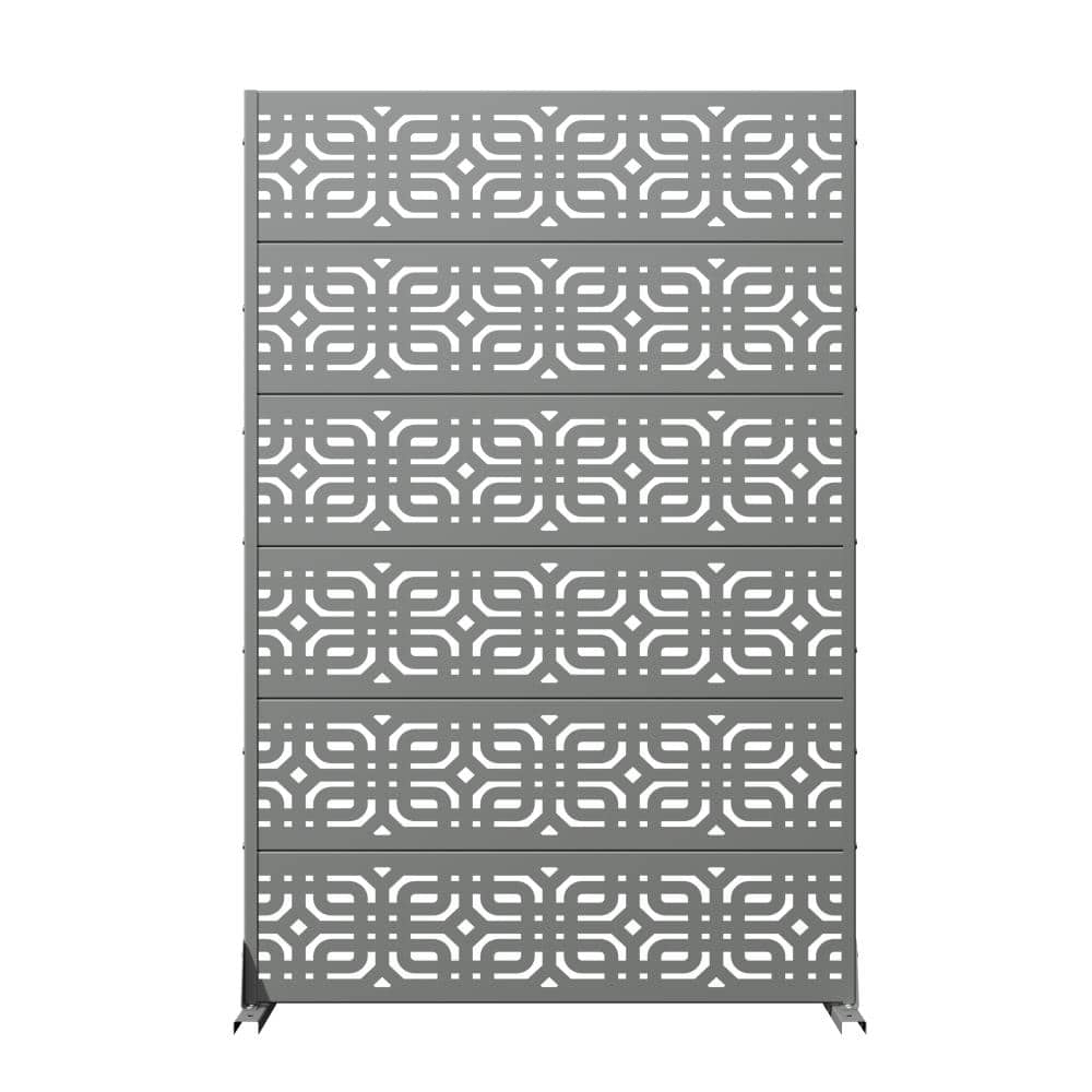 "72"" H x 47"" W Gray Outdoor Privacy Screens/Divider Fence Metal Partition for Patio Garden Poolside and Balcony Decor" price history on PriceWatchPro