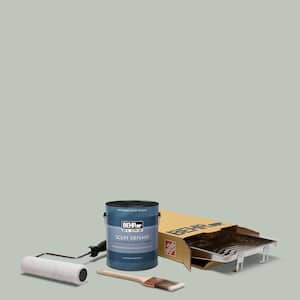 1 gal. #N410-3 Riverdale Extra Durable Satin Enamel Interior Paint and 5-Piece Wooster Set All-in-One Project Kit