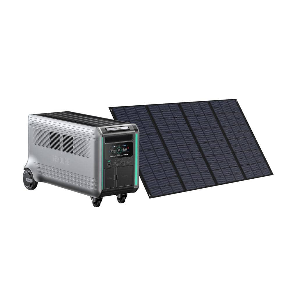 Zendure 3800W Output/6600W Plug and Play Solar Generator w/Dual Voltage  Output with 3 400W Solar Panels SBV4600ZD400-3 - The Home Depot
