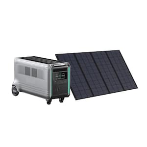 3800W Output/6600W Plug and Play Solar Generator w/Dual Voltage Output with 400W Solar Panel