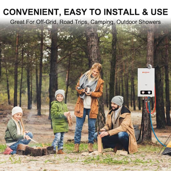 Camplux Enjoy Outdoor Life Camplux Pro 10L 2.64 GPM Outdoor Portable Liquid Propane Gas Tankless Water Heater