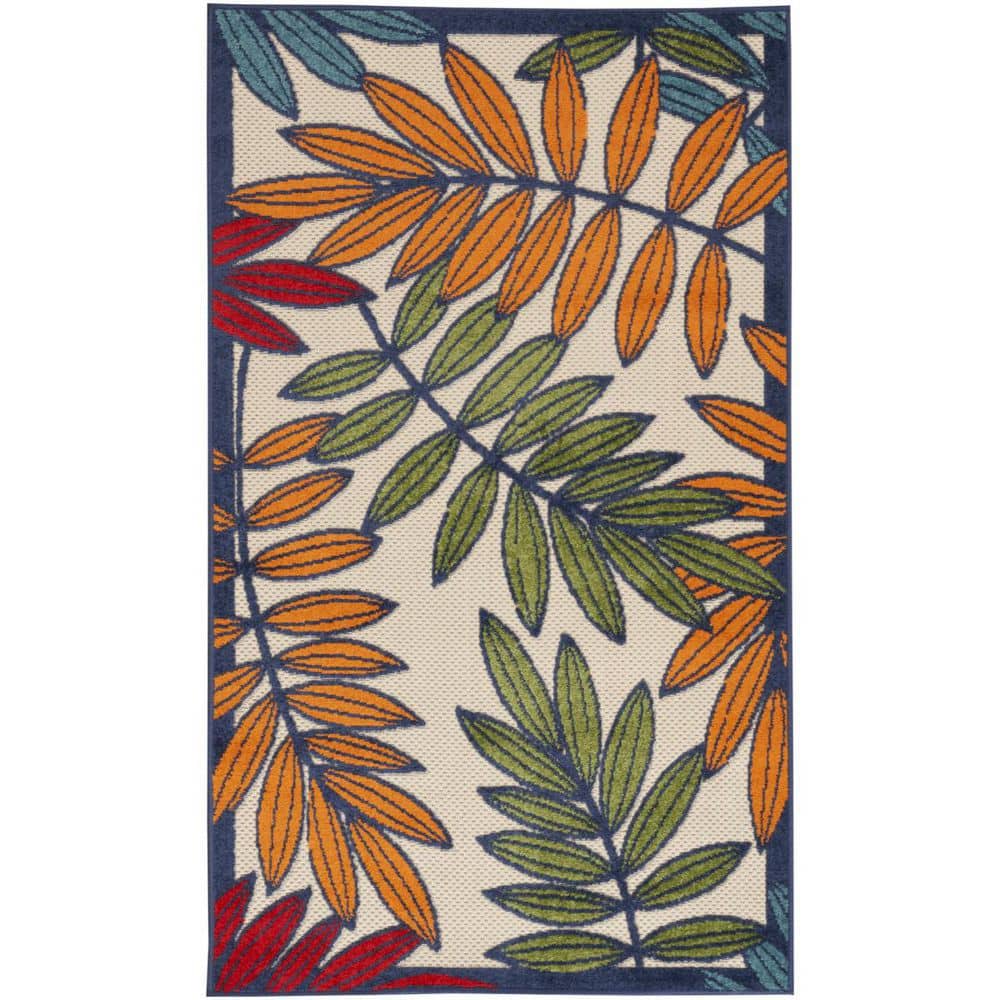 Red, Ivory 3 ft. x 5 ft. Woven Polypropylene Indoor/Outdoor Area Rug price history on PriceWatchPro
