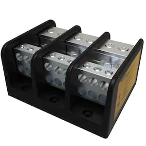 Power Distribution Block Connector, Line Conductor Range 2/0-12, Load Range 2-14