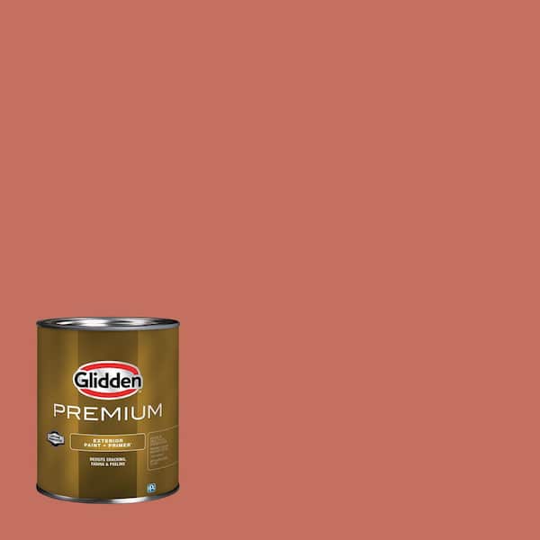 Glidden Premium 1 qt. PPG1191-6 Cajun Spice Satin Exterior Latex Paint