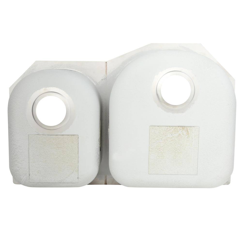 Lustertone 31" Stainless Steel Double Basin Undermount Kitchen Sink