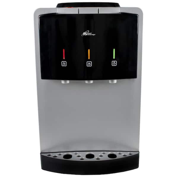 ROYAL SOVEREIGN RWD-300B Premium Tri-Temperature Countertop Water Dispenser in Silver and Black - 1