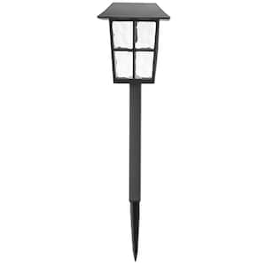 Archer Black Integrated LED Weather Resistant Outdoor Solar Path Light (4-Pack)