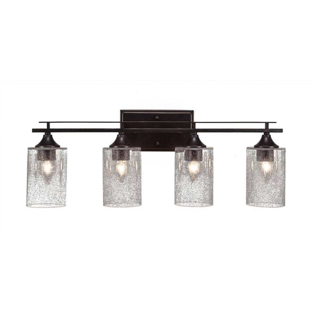 Ontario 26.25 in. 4-Light Dark Granite Vanity Light