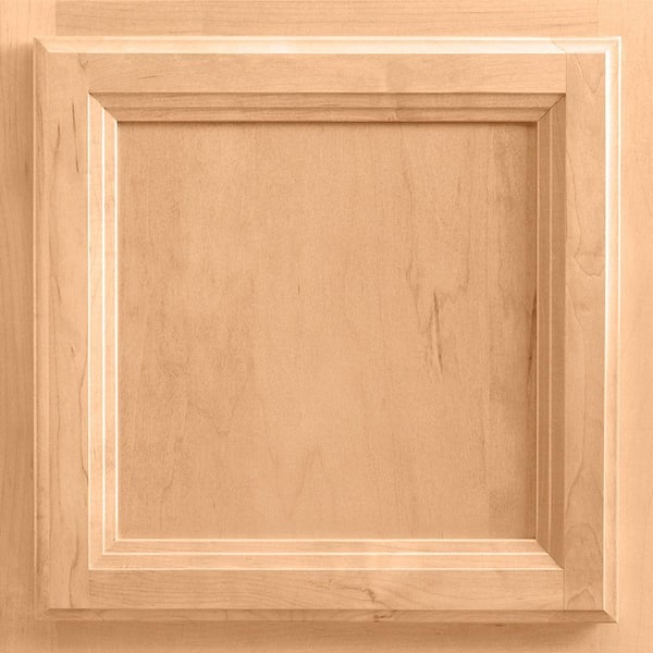 American Woodmark 13x12-7/8 in. Cabinet Door Sample in Ashland Maple Honey
