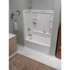 Delta Classic 500 60 in. x 32 in. Soaking Bathtub with Left Drain in High Gloss White