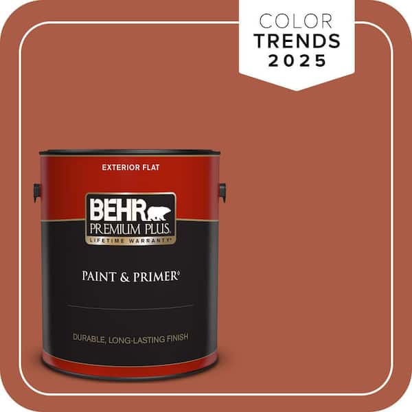 BEHR PREMIUM PLUS 1 gal. #M190-7 Colorful Leaves Flat Exterior Paint & Primer
