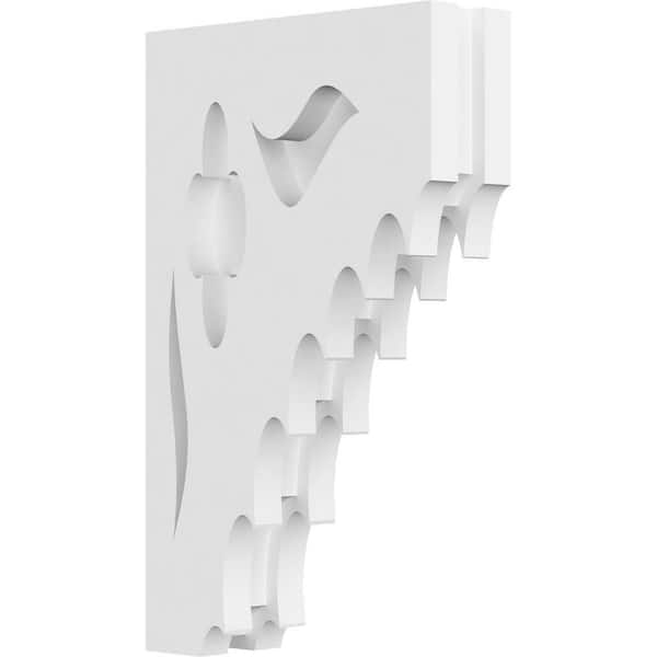 Ekena Millwork 1-7/8 in. x 10 in. x 6 in. PVC Wellington Corbel