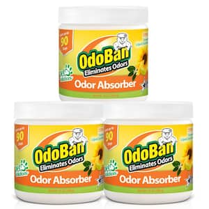 14 oz. Citrus Solid Odor Absorber, Odor Eliminator for Smoke Odor and Musty Smell in Home, Bathroom, Pet Areas (3-Pack)