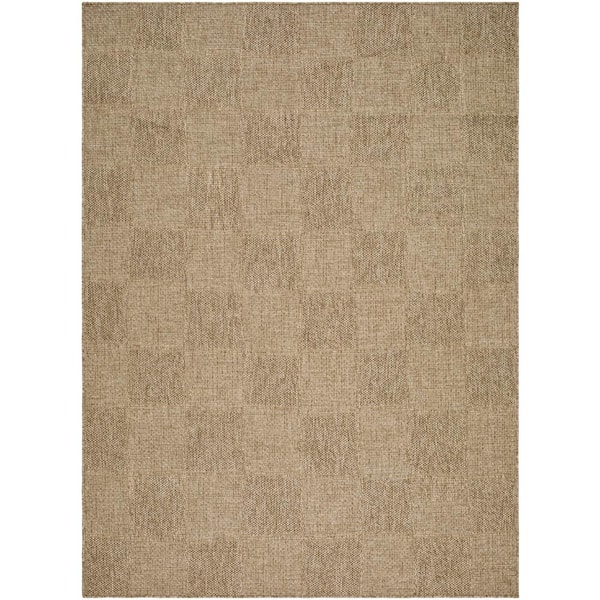 Sandra SDR-2319 Brown 6 ft. x 9 ft. Machine Woven Area Rug