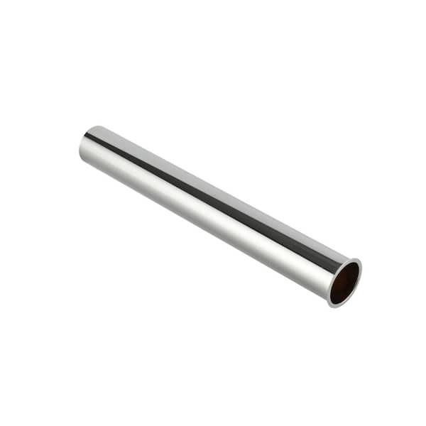 1-1/2in. x 12in. Chrome-Plated Brass Flanged Strainer Sink Drain Tailpiece