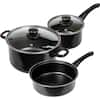 Lexi Home 8-piece Carbon Steel Nonstick Cookware Set - Cobalt Blue : Target