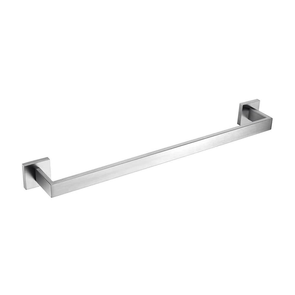 22 in. Wall-Mounted Stainless Steel Towel Bar in Brushed Nickel Finish for Bathroom, 23.6 in Total Length price history on PriceWatchPro