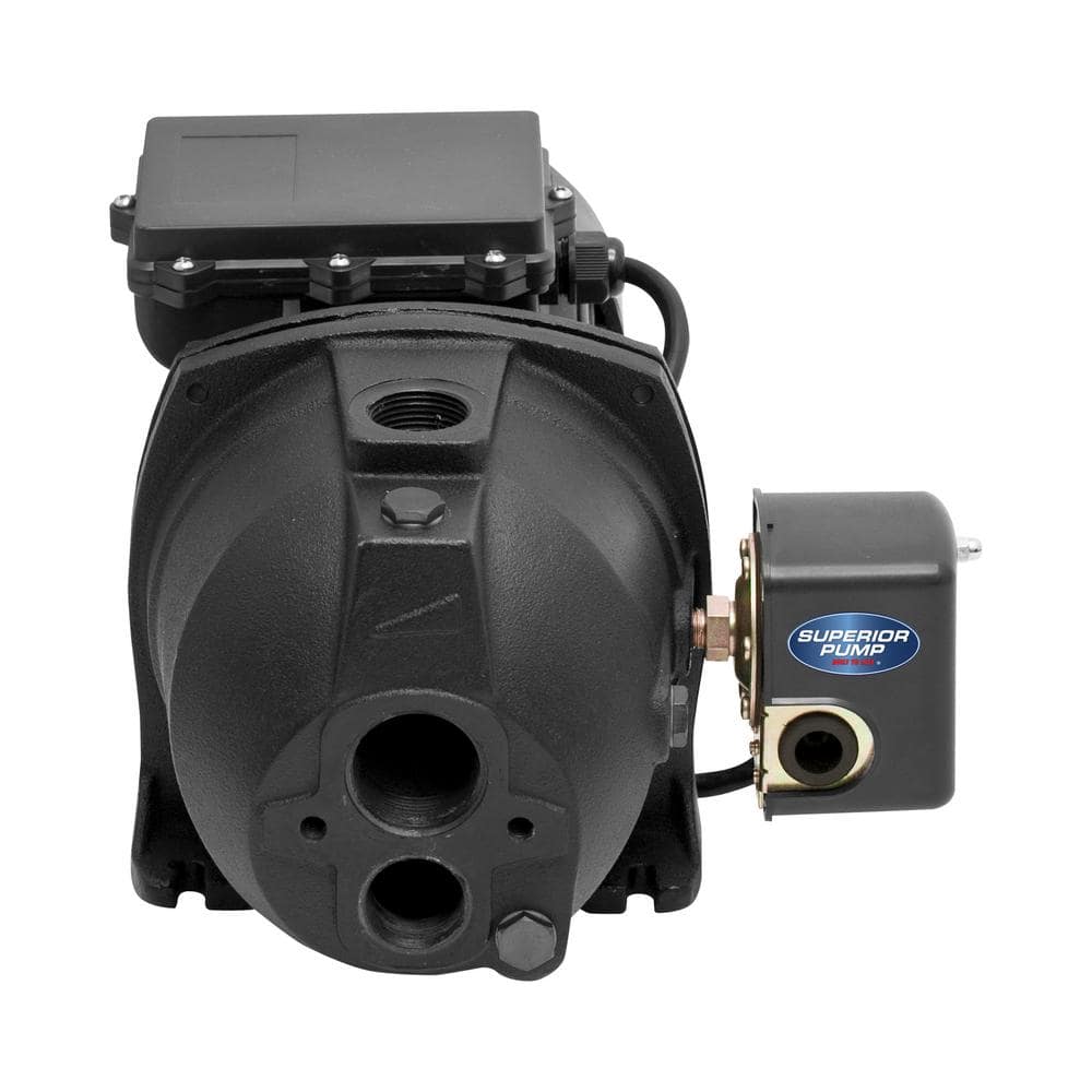 Black Cast Iron 1 HP Convertible Jet Pump
