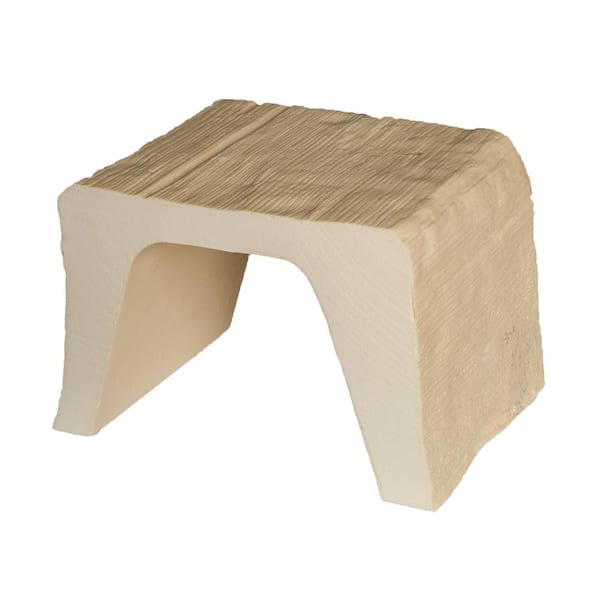 American Pro Decor 5-7/8 in. x 7-7/8 in. x 6 in. Long Unfinished Modern Faux Wood Beam Sample