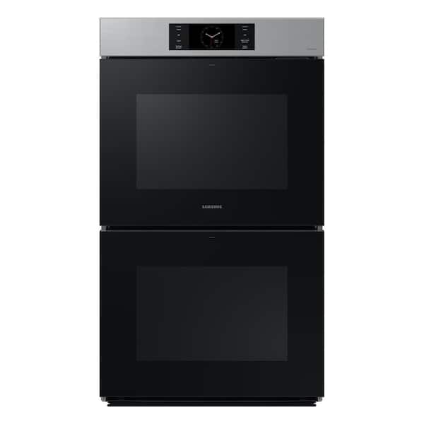 Samsung Bespoke 30" Double Wall Oven with AI Pro Cooking Camera in Stainless Steel