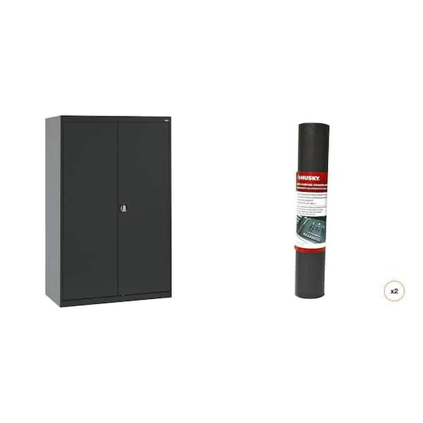 Elite Series 46 in. x 72 in. x 24 in. Steel Garage Cabinet and 18 in. x 100 in. Drawer Liner, 2-Pack