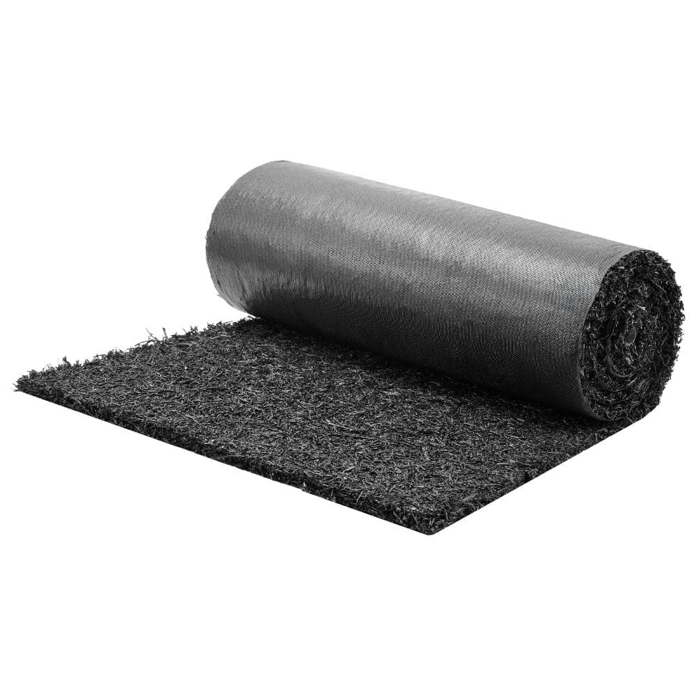Rubber Mulch Mat Roll 2 Rolls 96 x 24 in. Recycled Rubber 0.5 in. Cuttable Walkway Weed Barrier Landscaping price history on PriceWatchPro