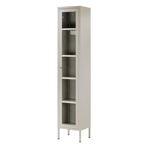 Frosted glass deals storage cabinet