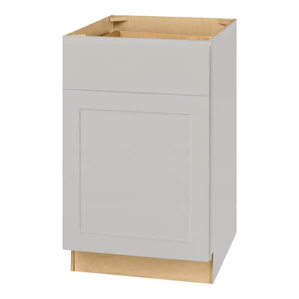 Avondale 21 in. W x 24 in. D x 34.5 in. H Ready to Assemble Plywood Shaker Base Kitchen Cabinet in Dove Gray