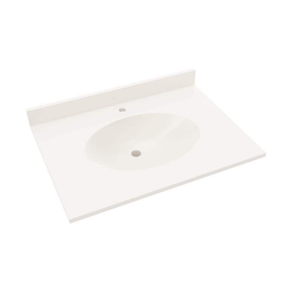 31'' Bisque Solid Surface Single Sink Vanity Top