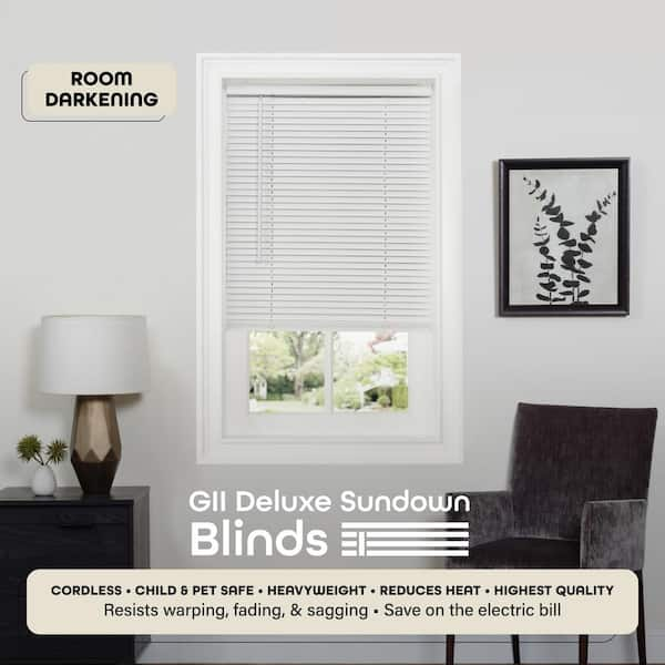 Achim White Cordless GII Morningstar 1 in Light Filtering Mini Blind