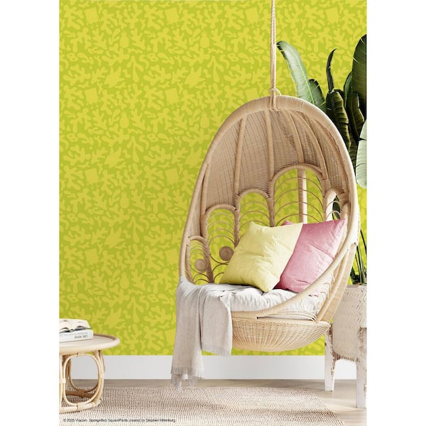 SpongeBob SquarePants Underwater Yellow Peel and Stick Wallpaper