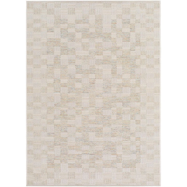 Crete Yellow Cottage 8 ft. x 10 ft. Indoor/Outdoor Area Rug