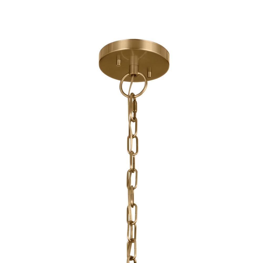 Florence Brushed Brass 3-Light Mini Candle Chandelier