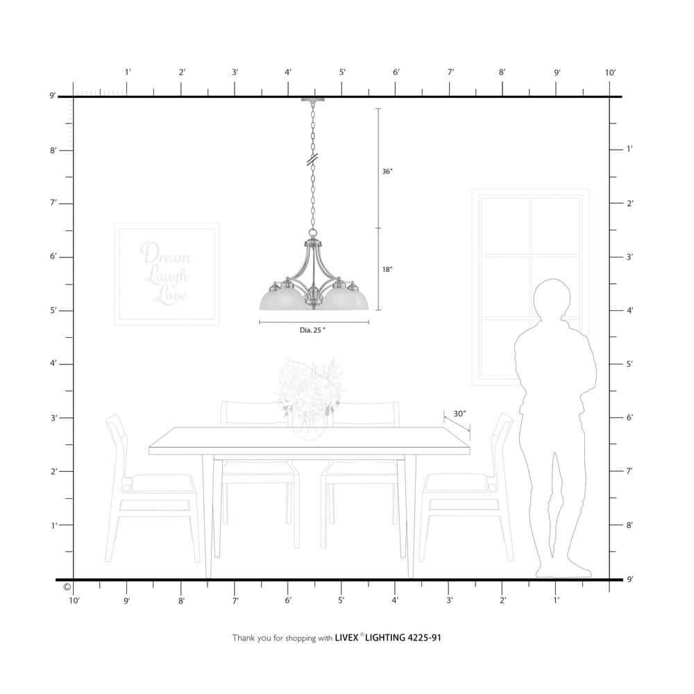 Somerset Elegance 5-Light Chandelier in Brushed Nickel with Satin Glass