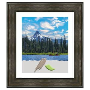 Rail Rustic Char Picture Frame Opening Size 20 x 24 in. (Matted To 16 x 20 in.)