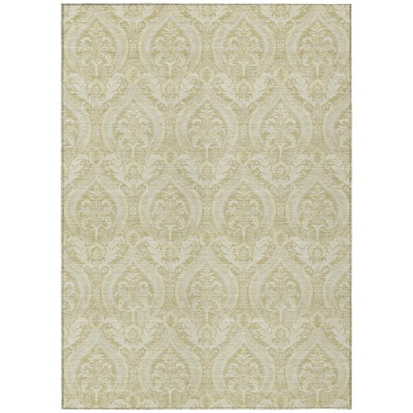 Addison Rugs Chantille ACN572 Beige 10 ft. x 14 ft. Machine Washable Indoor/Outdoor Geometric Area Rug