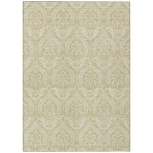 Chantille ACN572 Beige 5 ft. x 7 ft. 6 in. Machine Washable Indoor/Outdoor Geometric Area Rug